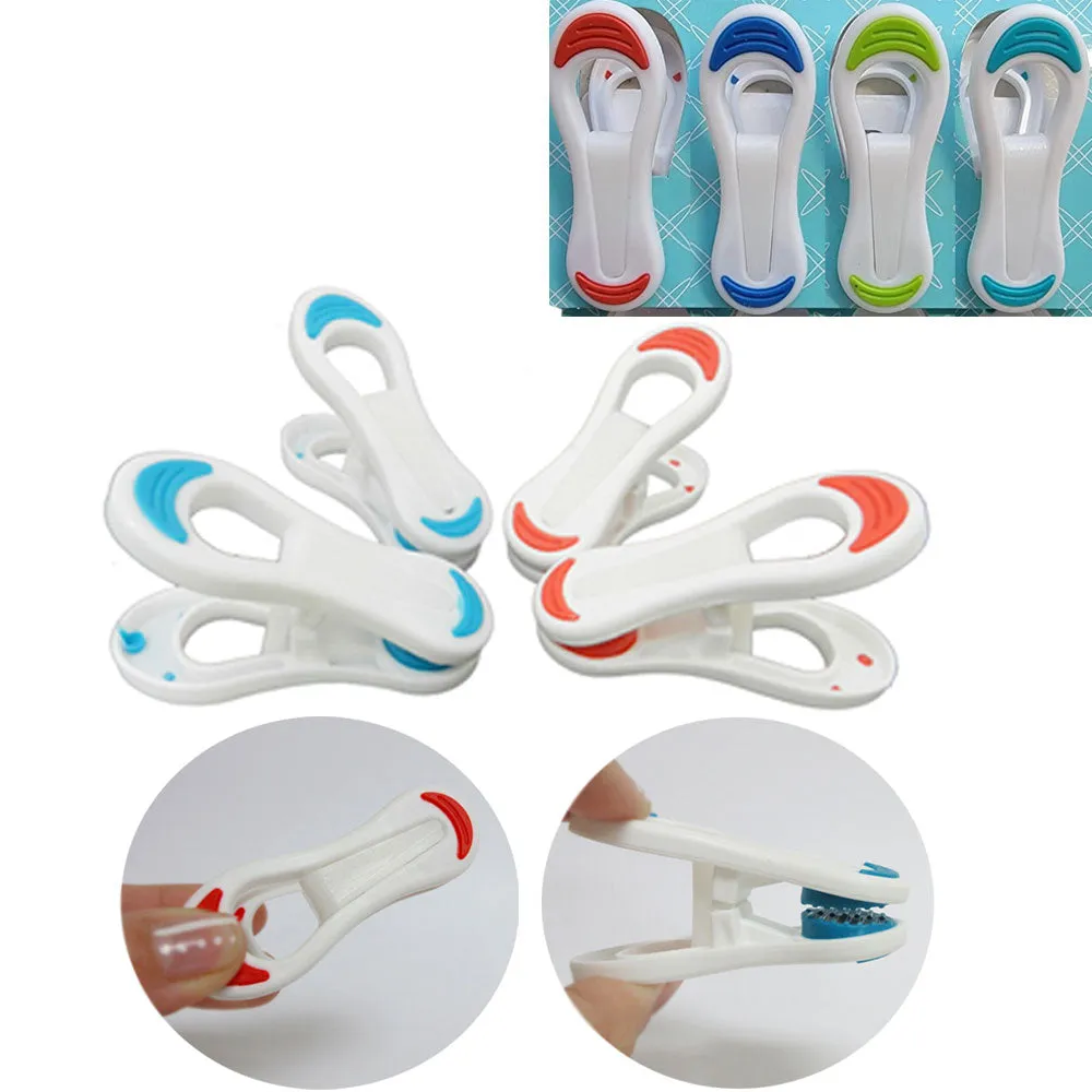 24PC Kitchen Chip Clips Snack Bag Sealing Grip Food Storage Multi Purpose Crafts