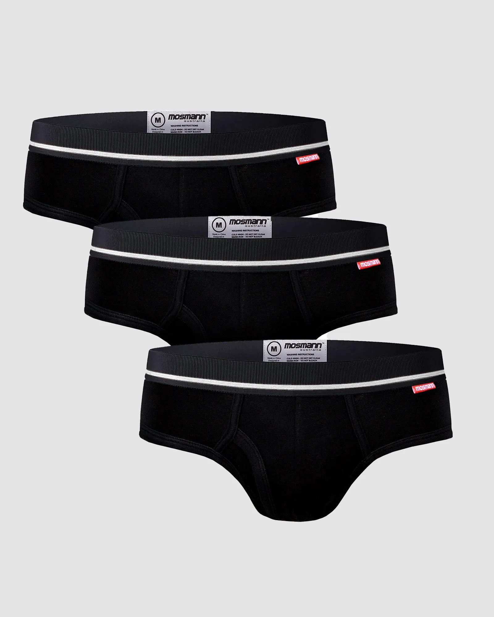 3-PACK BAMBOO BRIEFS - PEPPER