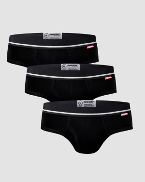 3-PACK BAMBOO BRIEFS - PEPPER