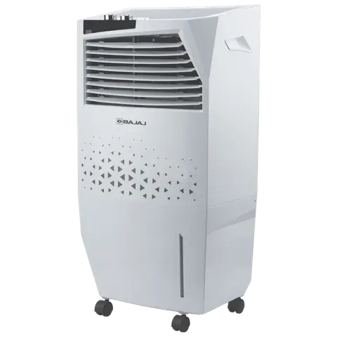 BAJAJ Shield Skive Nios 36 Litres Tower Air Cooler (Honeycomb Cooling Pads, White)