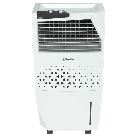 BAJAJ Shield Skive Nios 36 Litres Tower Air Cooler (Honeycomb Cooling Pads, White)