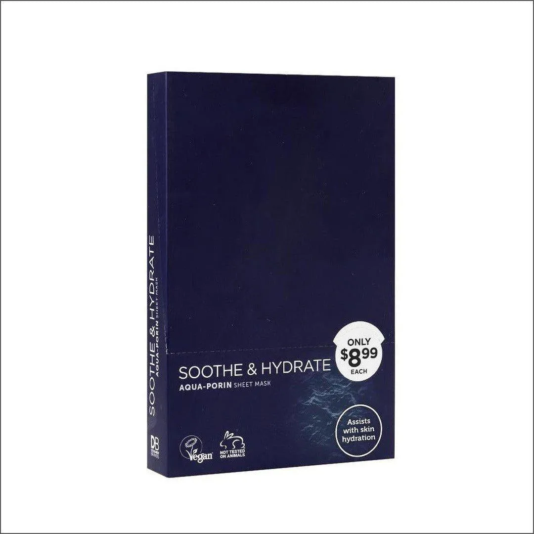 DB Soothe & Hydrate Aqua-Porin Sheet Mask 6 Pack