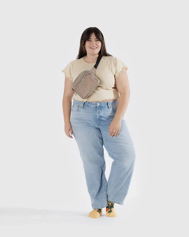 Fanny Pack (Brown Stripe)