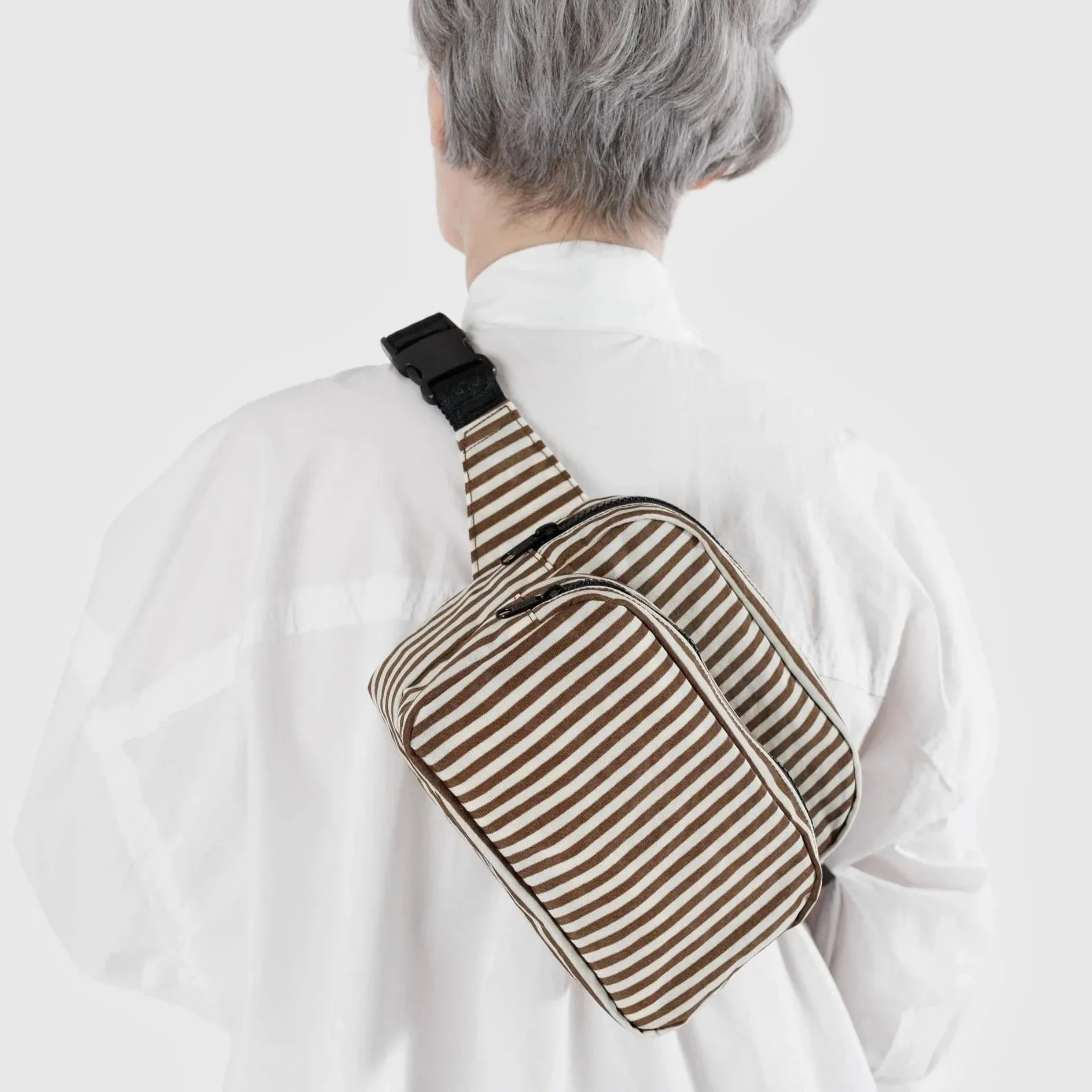 Fanny Pack (Brown Stripe)