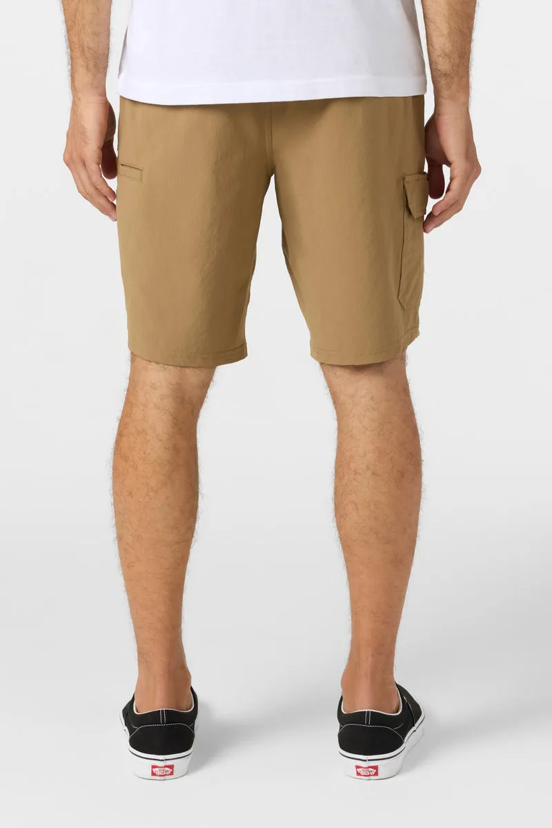 O'Neill TRVLR 20" Cargo Hybrid Shorts - Dark Khaki