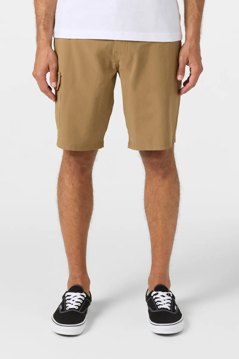 O'Neill TRVLR 20" Cargo Hybrid Shorts - Dark Khaki