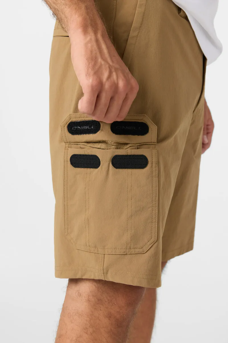 O'Neill TRVLR 20" Cargo Hybrid Shorts - Dark Khaki