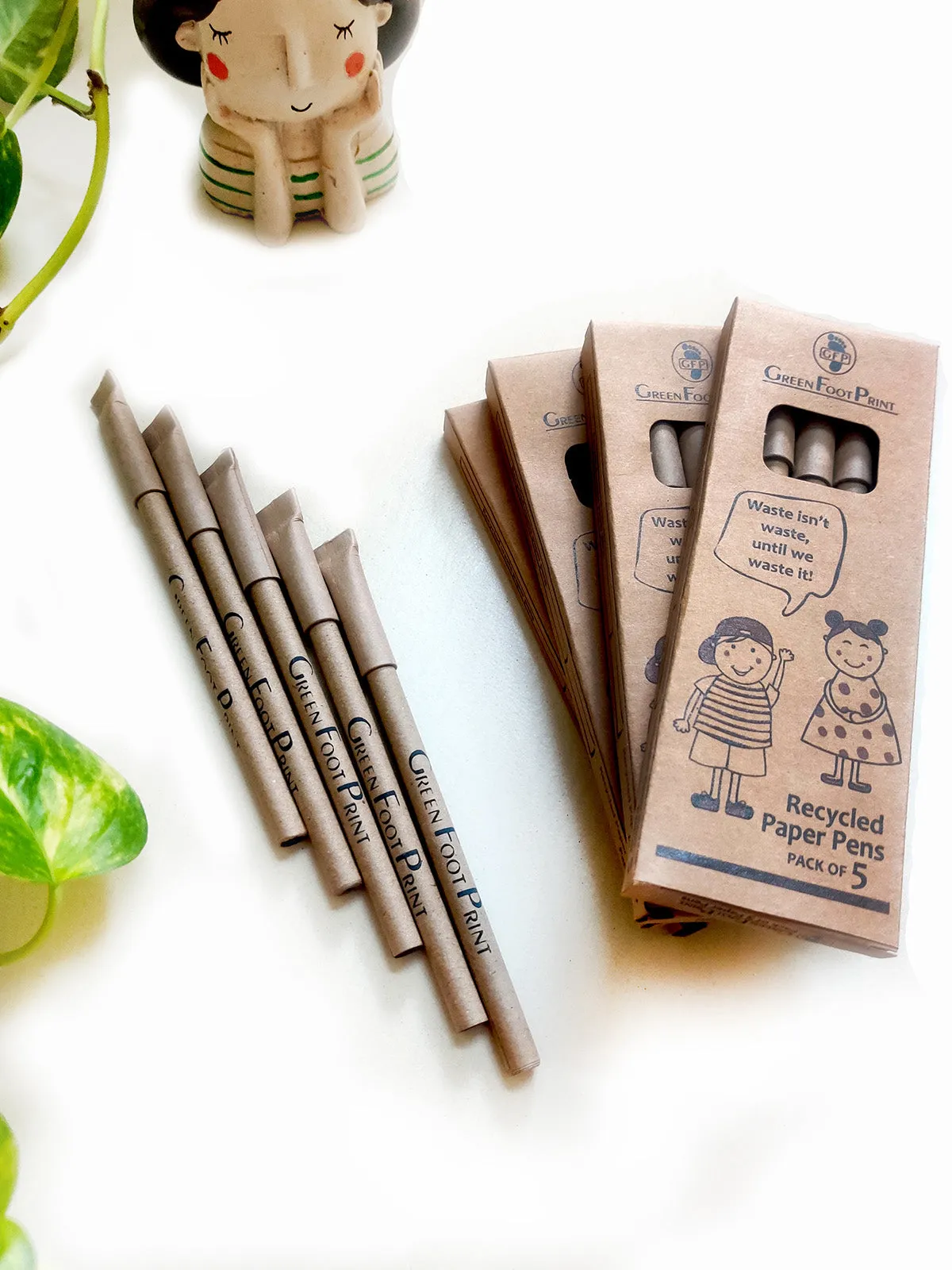 Recycled Paper Pens Set Of 20 Black