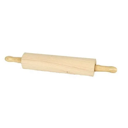 Thunder Group WDRNP013 Wooden Rolling Pin, 13", 3 1/4" Dia