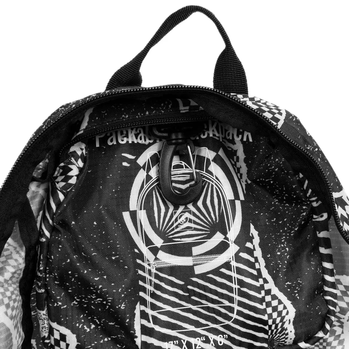 Volcom Bt Packable Backpack - Black/White