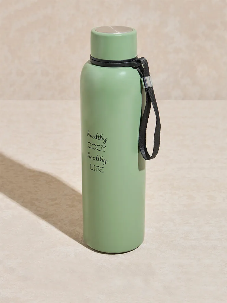 Westside Home Sage Text Design Water Bottle