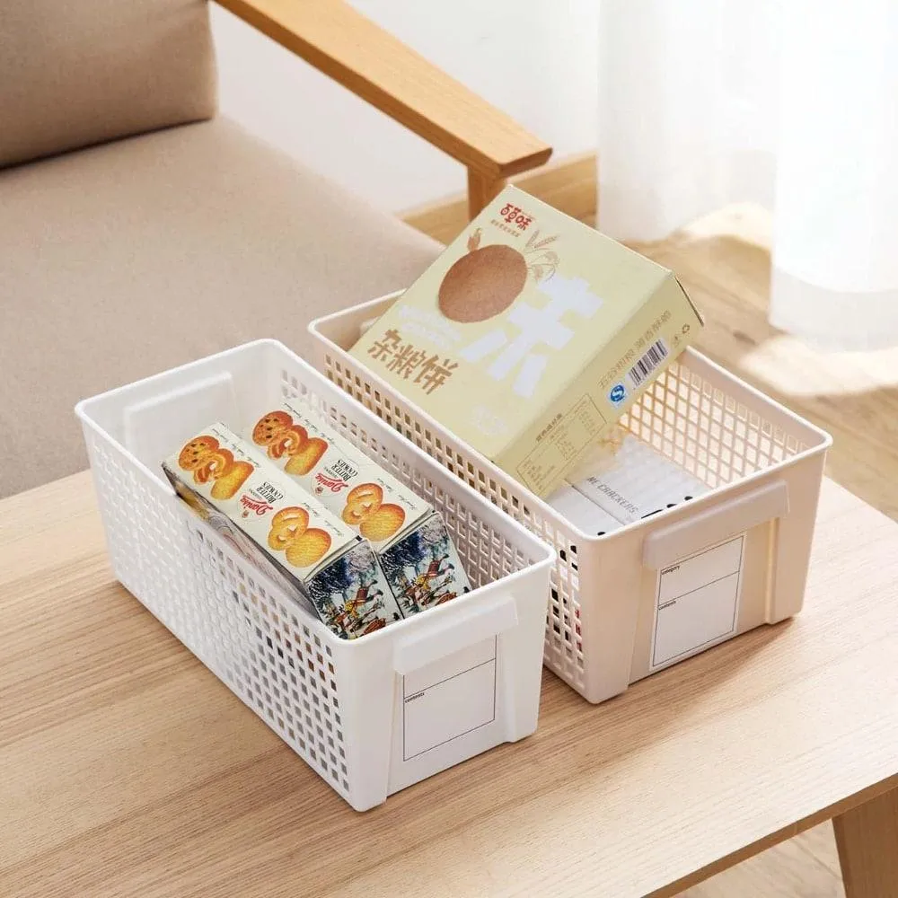 White/Beige Storage Basket