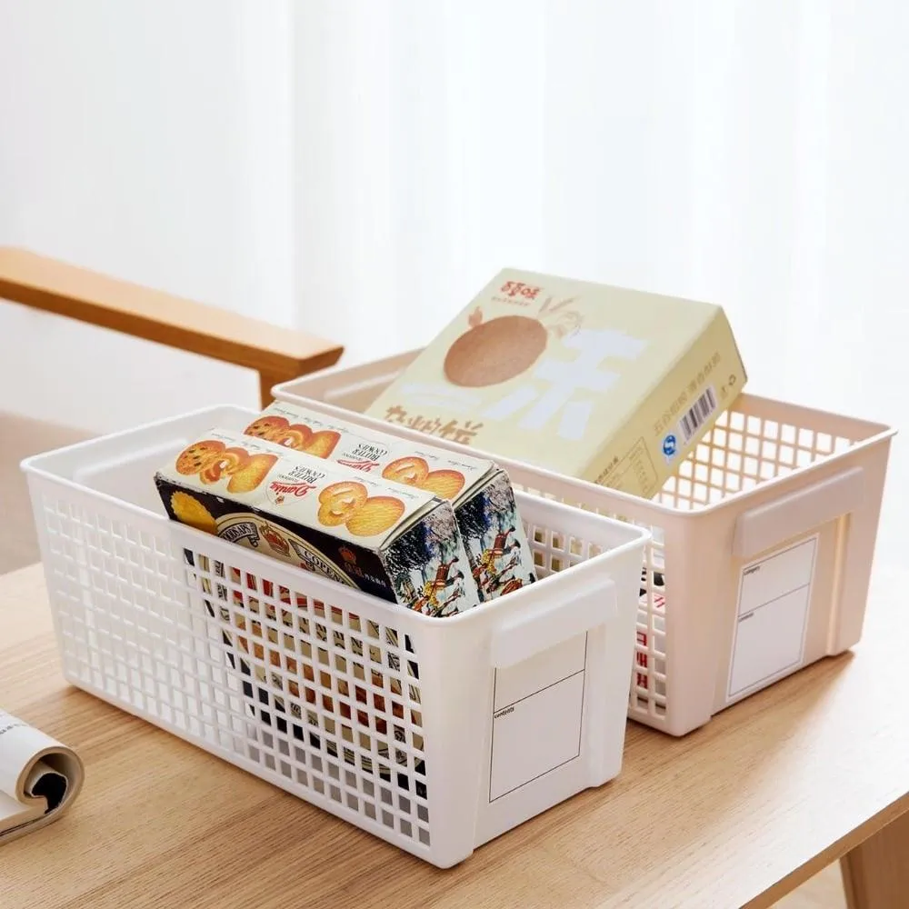White/Beige Storage Basket